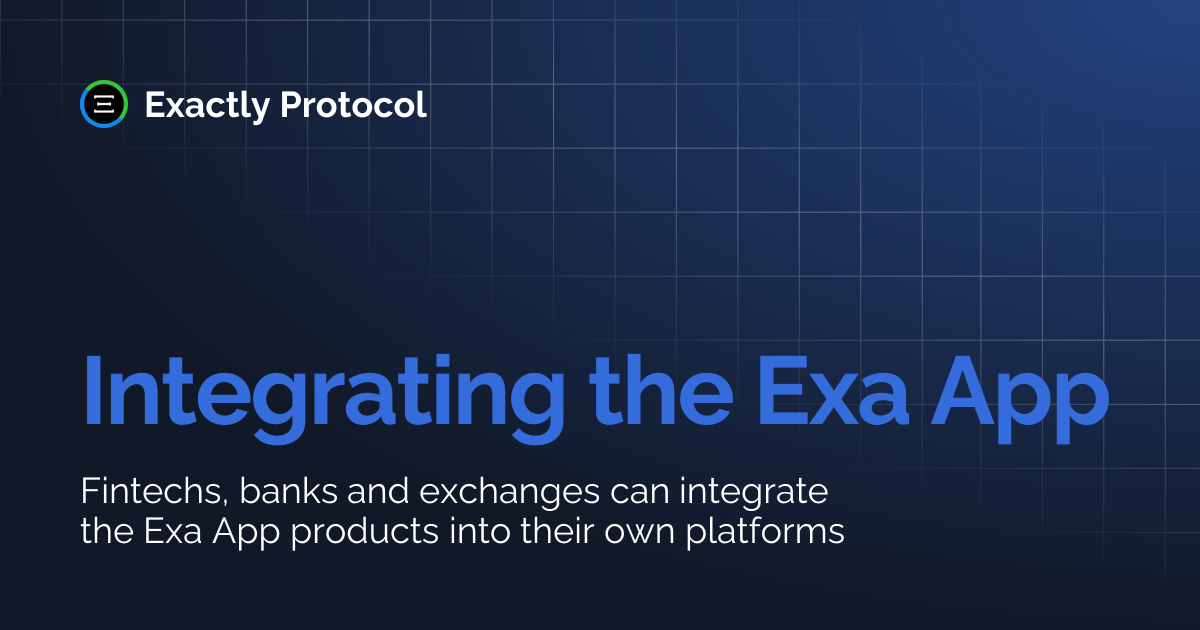 Integrating the Exa App | Exactly Protocol